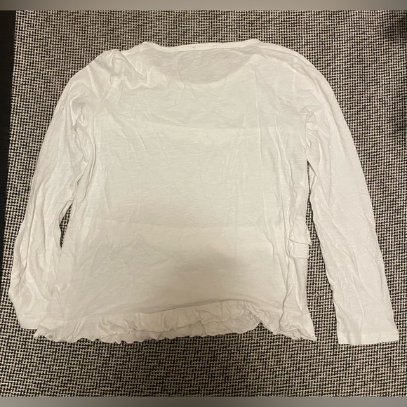 J. Crew Cream Ruffle Blouse - Picture 4 of 4